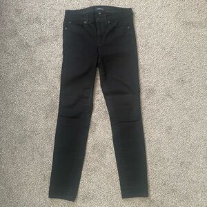 J. Crew 8" Toothpick Black Jeans